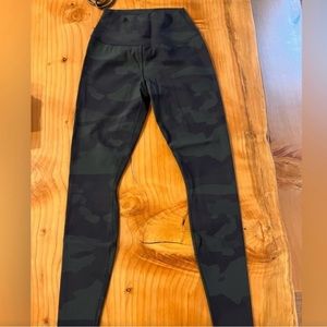 Green + Navy camo ALO yoga pants